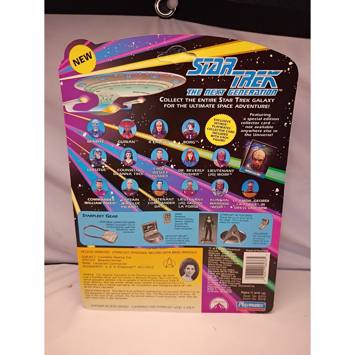 Star Trek TNG Deanna Troi Playmates Toys