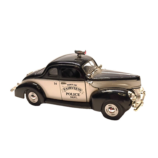 1940 Police Car, Town of Fairview Police Department, 1/32 Diecast w/ badge