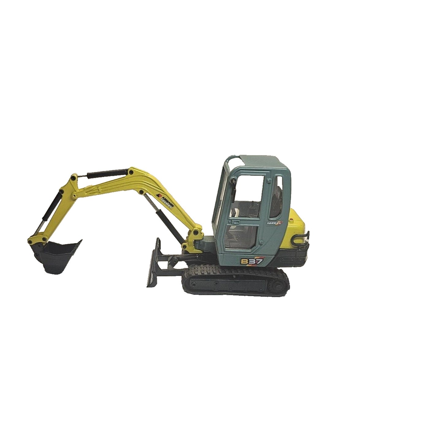 JOAL 193 Ammann-Yanmar B37 Mini Excavator 1/32 Die-cast NIB Yellow Green