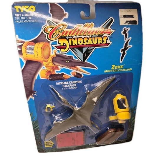 1993 Tyco Cadillacs & Dinosaurs Zeke Quetzalcoatlus Action Figure & Accessories