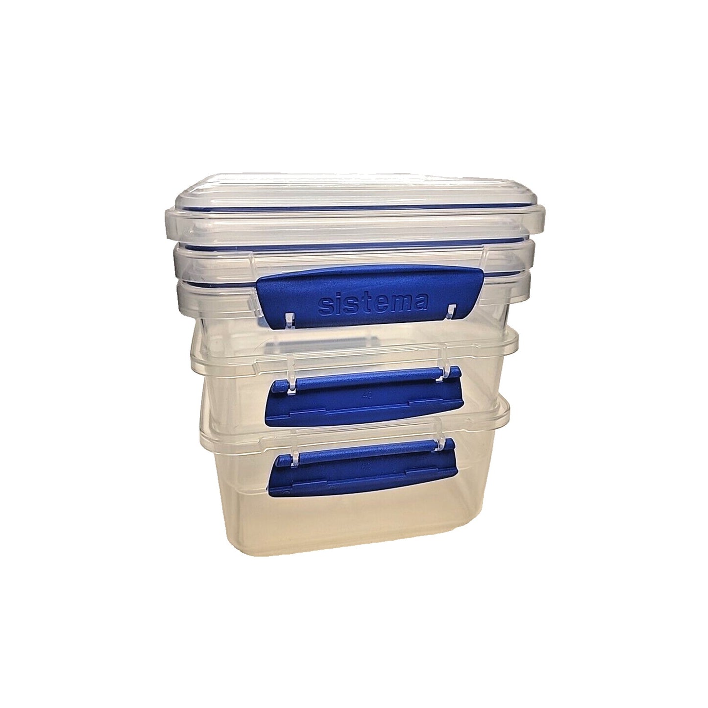 Sistema Storage Klip It 5.1 Cups Clear 40.5 oz - Blue color 16 PK