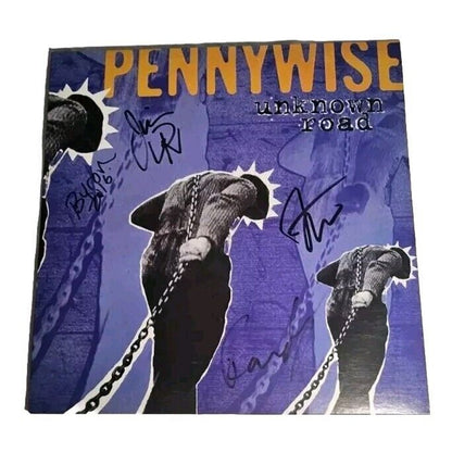 Pennywise - Unknown Road Purple Marble Color Vinyl LP Epitaph 2014 SIGNED Punk