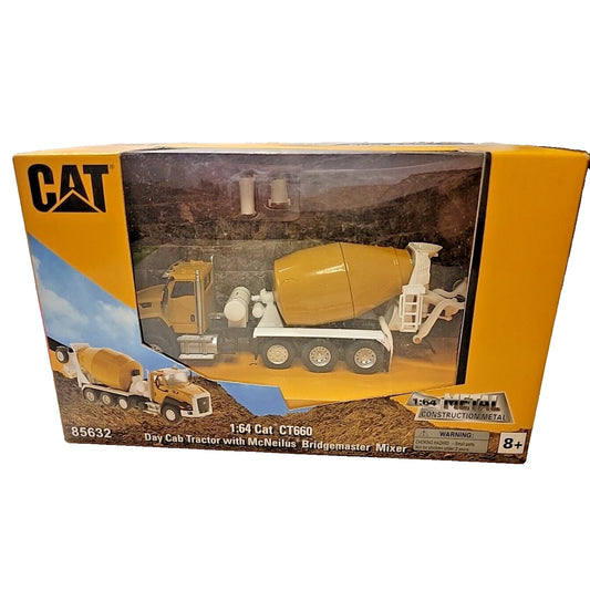 DM 1/64 CAT CT660 McNeilus Bridgemaster Concrete Mixer Diecast Model 85632