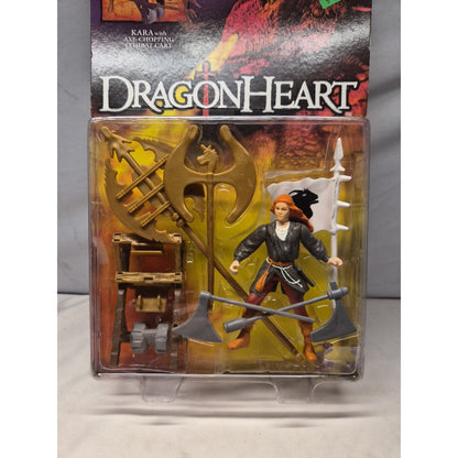 Kara DragonHeart 1995 Kenner Action Figure w/Axe-Chopping Combat Cart