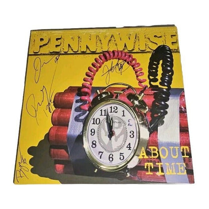 PENNYWISE ABOUT TIME ** SIGNED Vinyl LP Record Punk Rock Black vinyl