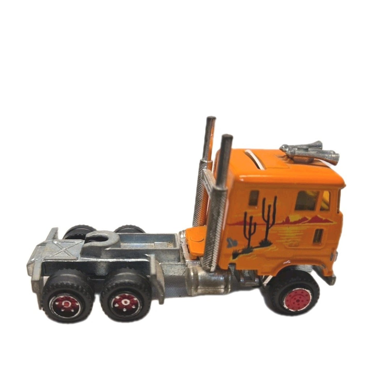 Vintage Majorette Low Loader Ford 1:87 Made In France - Pulling a Classic Pepsi