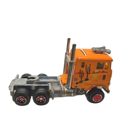 Vintage Majorette Low Loader Ford 1:87 Made In France - Pulling a Classic Pepsi