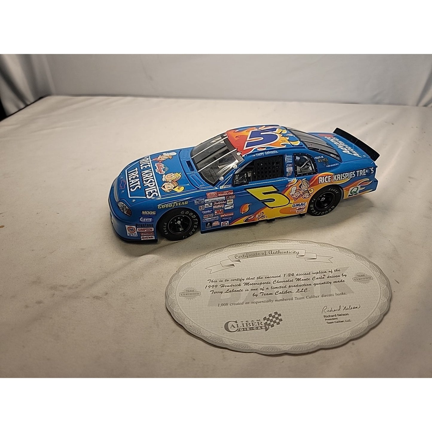 Terry Labonte Kellogg’s Rice Krispies Treats Team Caliber 1999 1/24 Diecast #5