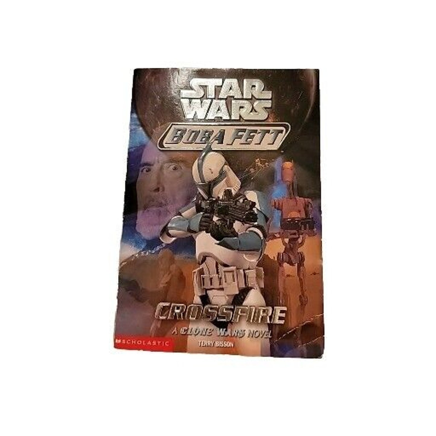 Star Wars Boba Fett Crossfire Terry Bisson Scholastic First Printing Paperback