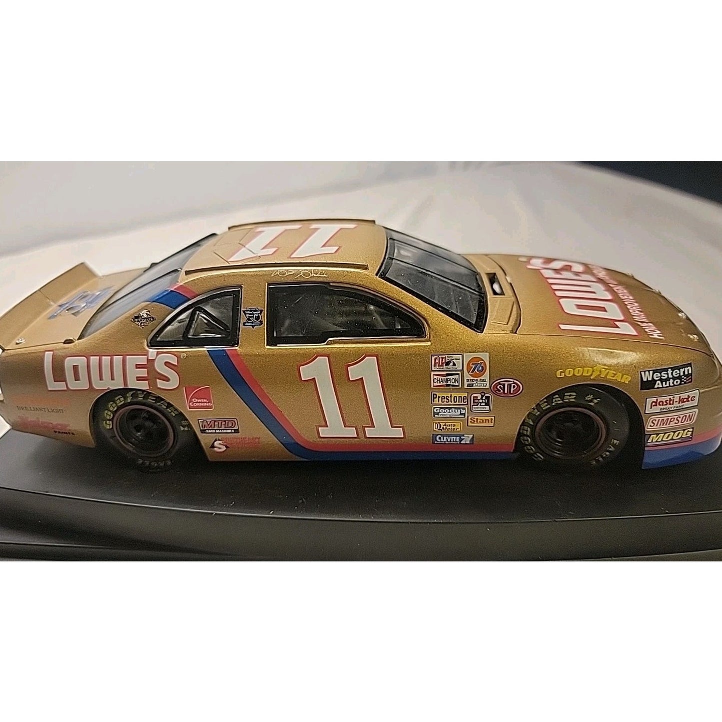 1996 Revell Collection BRETT BODINE #11 Lowe's 50th Gold 1/24 Diecast Nascar