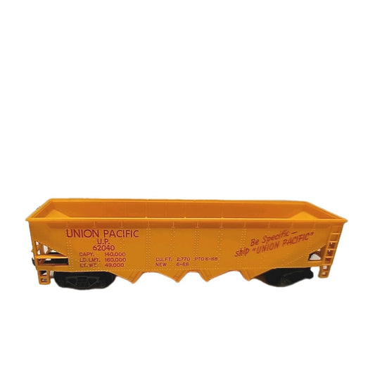 Tyco 4-BaY Hopper Car Non-Operation Union Pacific 344E Train Car HO w/ org BOX