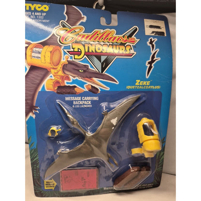 1993 Tyco Cadillacs & Dinosaurs Zeke Quetzalcoatlus Action Figure & Accessories