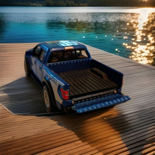 1/46 Kinsmart Ford F-150 Raptor Supercrew Diecast Model Truck BLUE