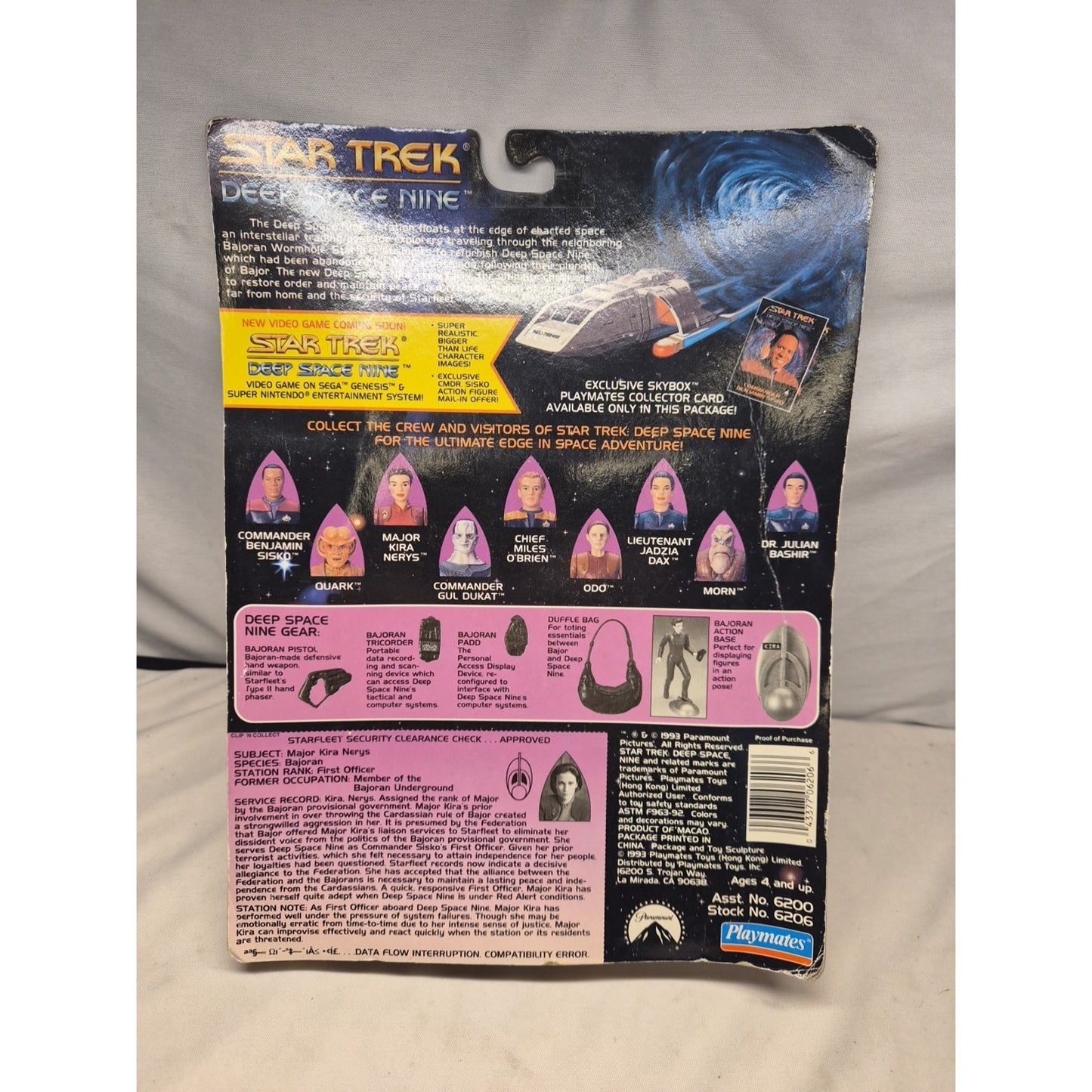 1993 Star Trek Deep Space 9 DS9 MAJOR KIRA NERYS Figure #6206
