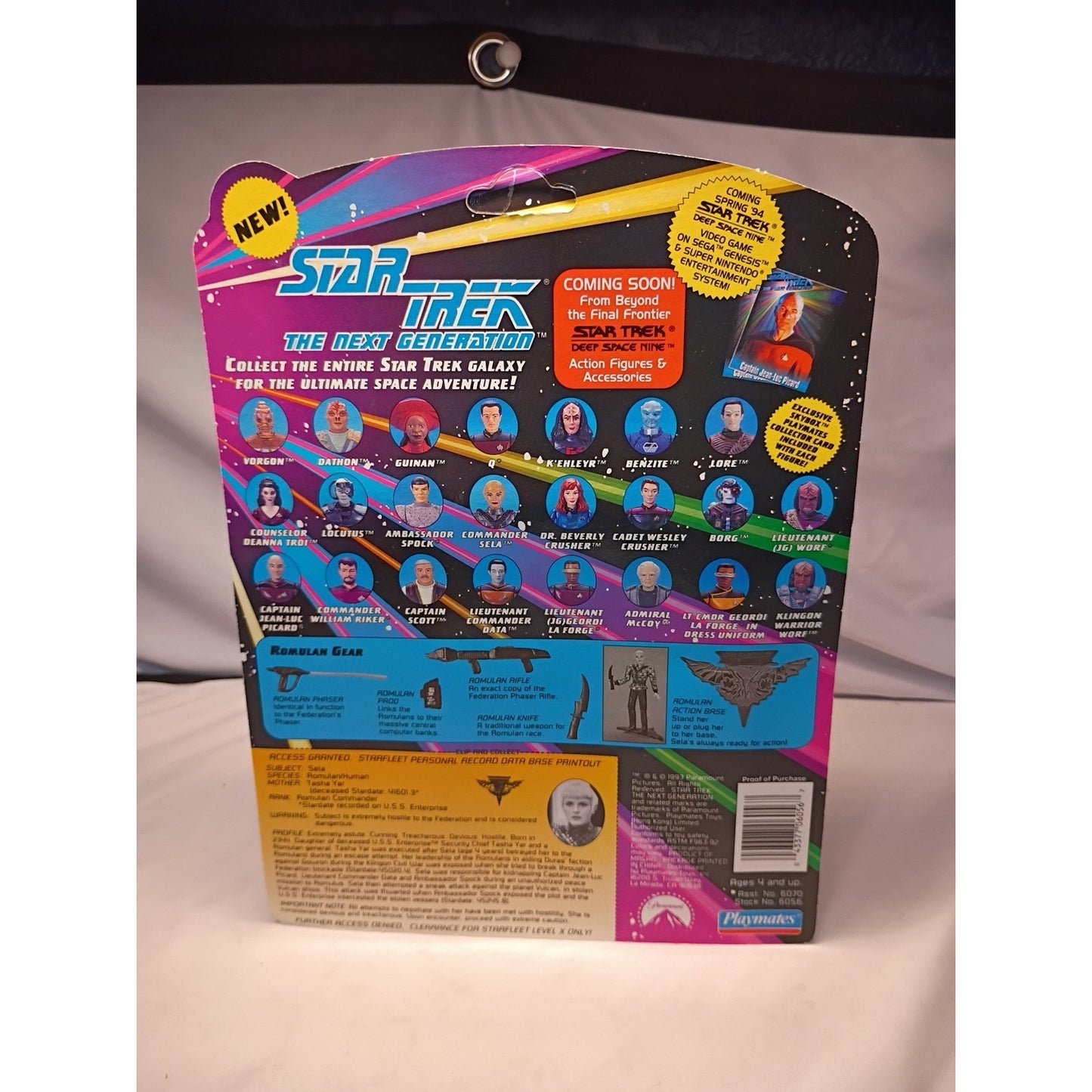 Star Trek COMMANDER SELA The Next Generation Action Figure Playmates