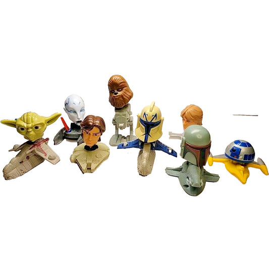 Star Wars McDonalds Happy Meal Toy Lot Of 8 Bobble Heads Star Wars