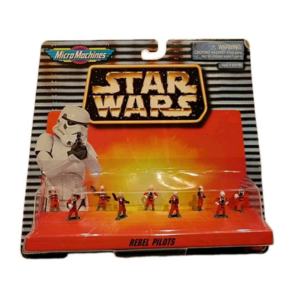 Vintage Micro Machines Star Wars Rebel Pilots MOC 1996 Action Figures