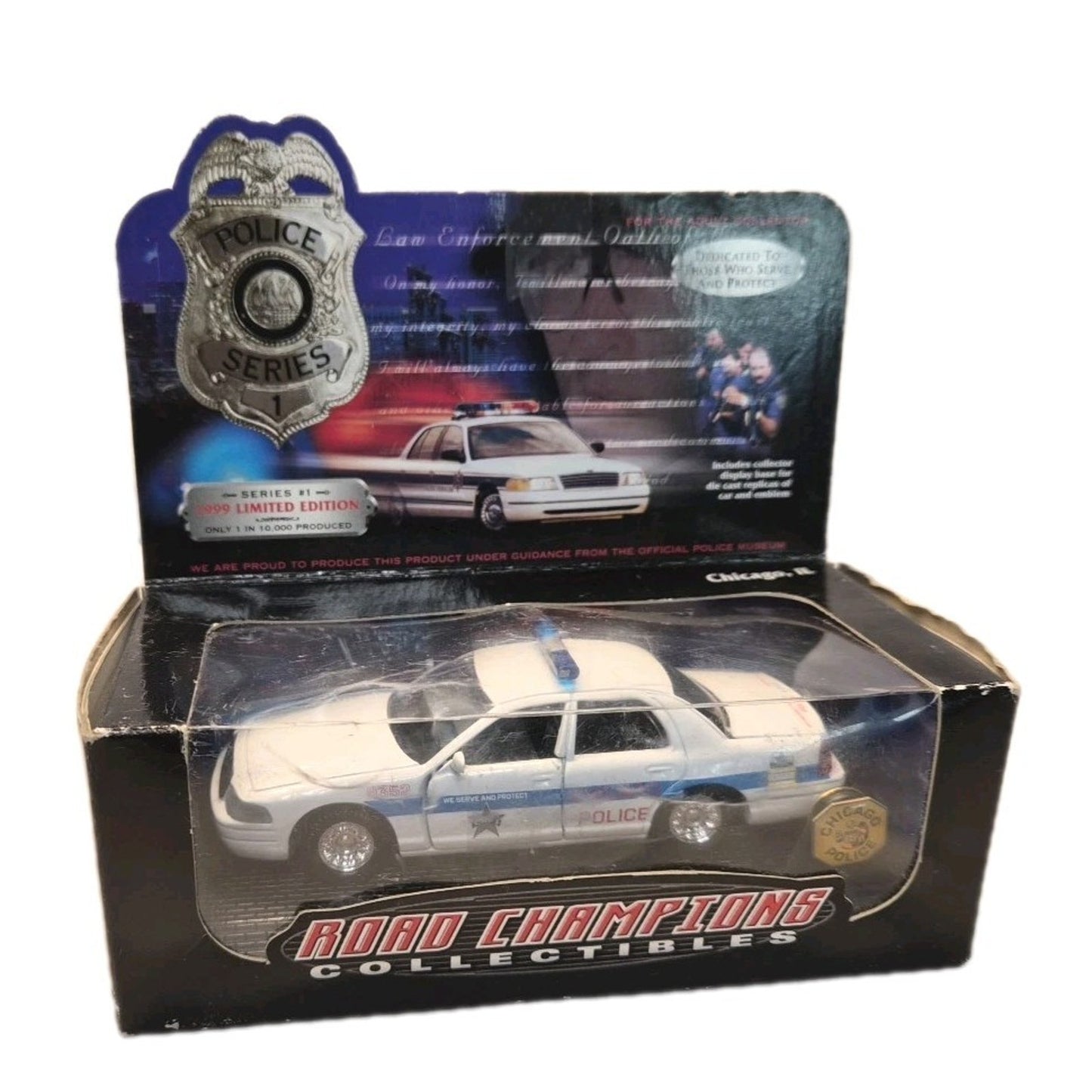 Road Champs 1999 Limited Edition Series #1 Chicago IL Police Cruiser