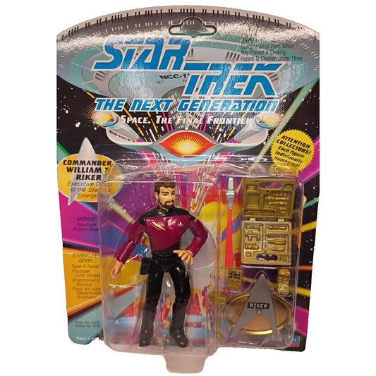 1992 Playmates Star Trek The Next Generation Commander William Riker Figure